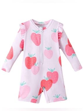 SHEIN strawberry print swimsuit